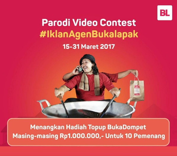 Agen Bukalapak Com. Lomba Video Parodi Iklan Agen Bukalapak Berhadiah Saldo