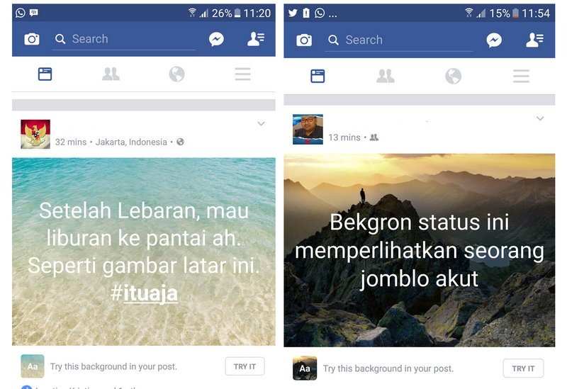 Cara Membuat Facebook Wallpaper. Cara Update Status Facebook dengan Background Gambar